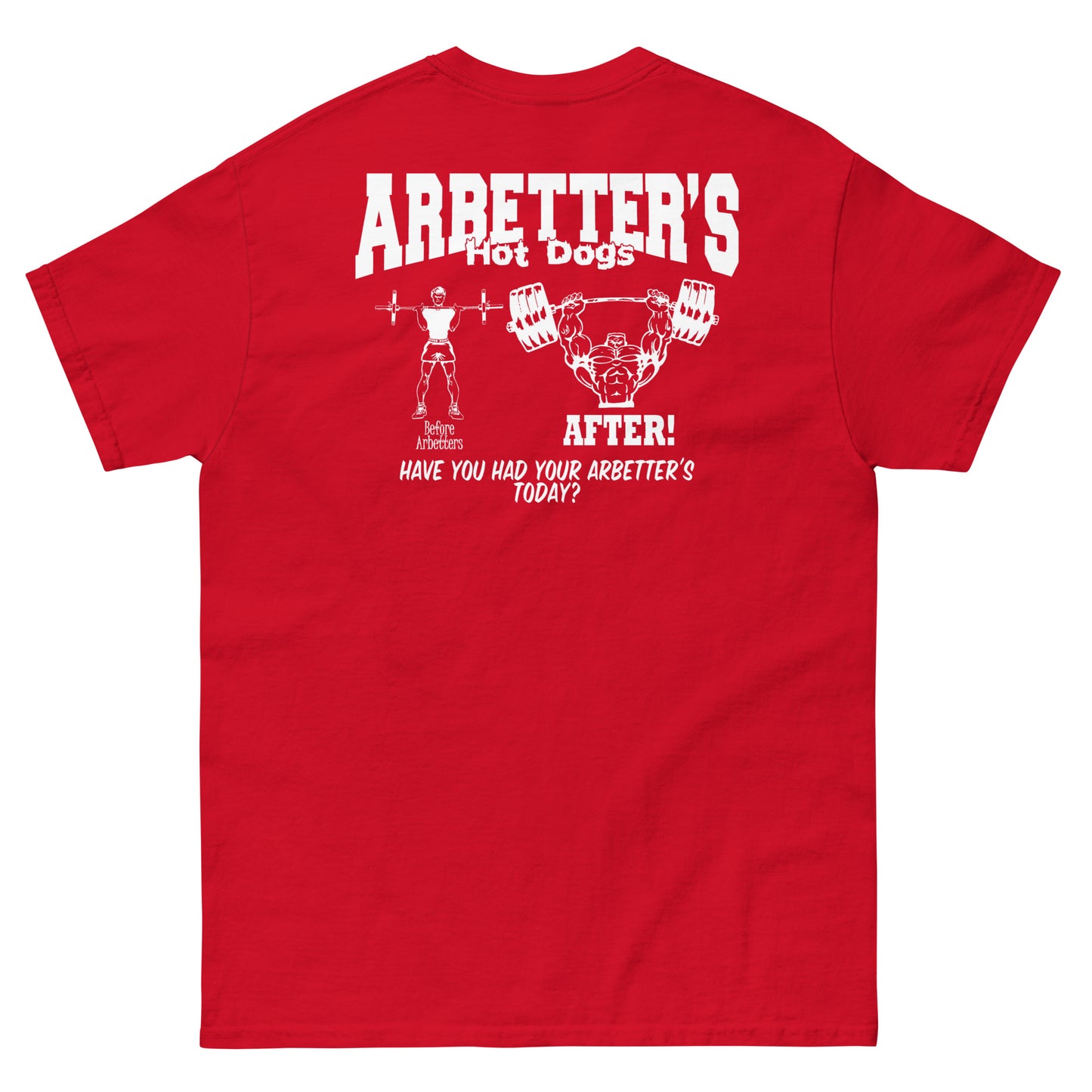 Before/After Arbetter's Men's classic tee