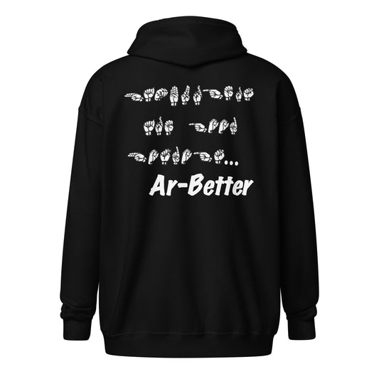 ASL Arbetter's Unisex heavy blend zip hoodie