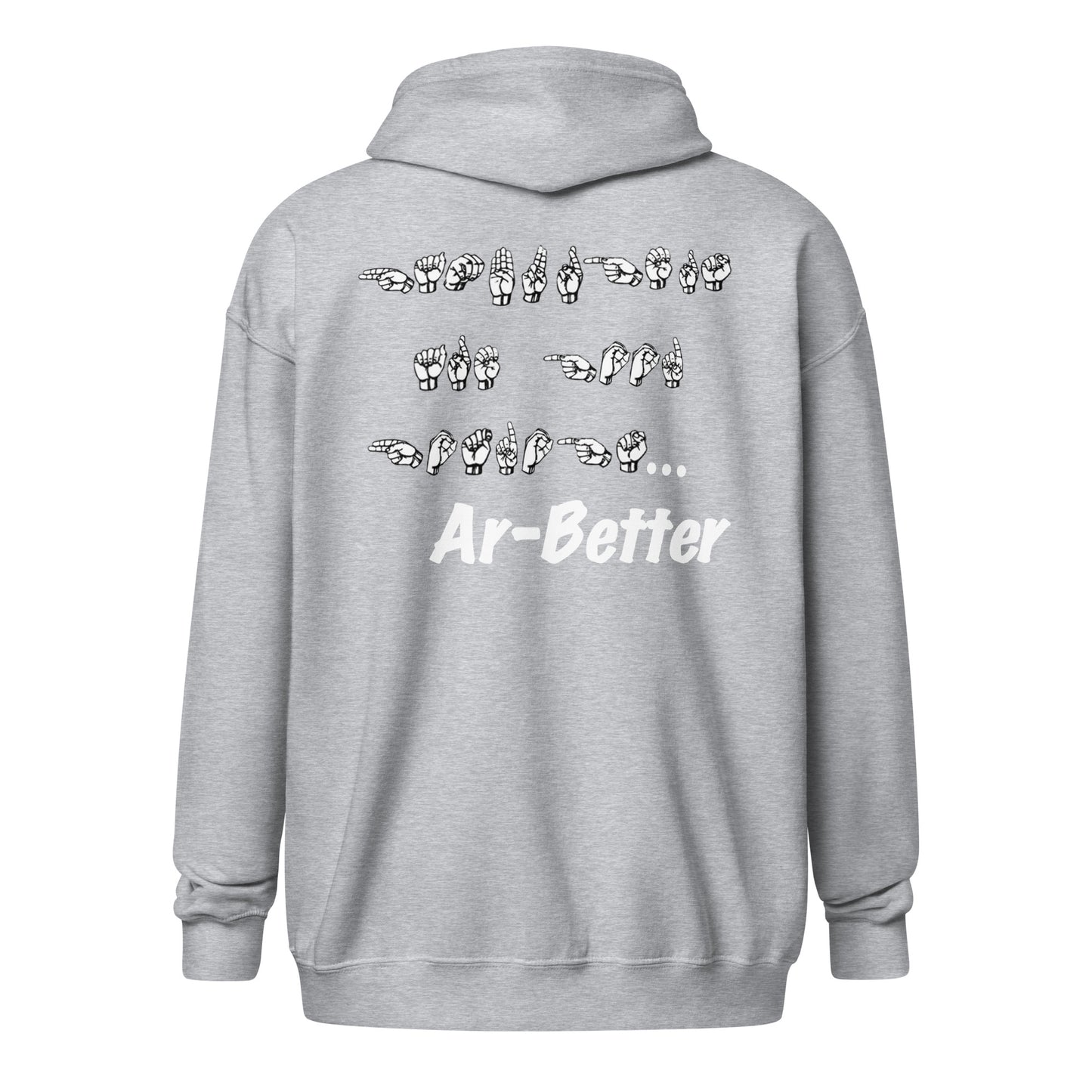 ASL Arbetter's Unisex heavy blend zip hoodie